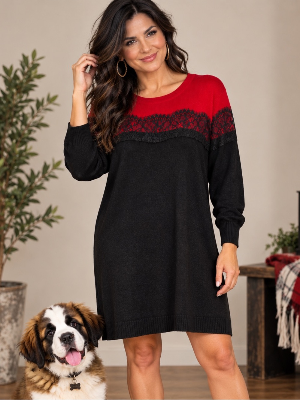 Apt. 9 sweater dress size large